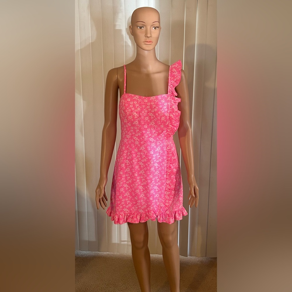 Gorgeous Lilly Pulitzer Maetha Romper, Aura Pink, NWOT Barbiecore, sz 4